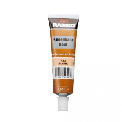 Rambo kneedbaar hout blank 50 ml
