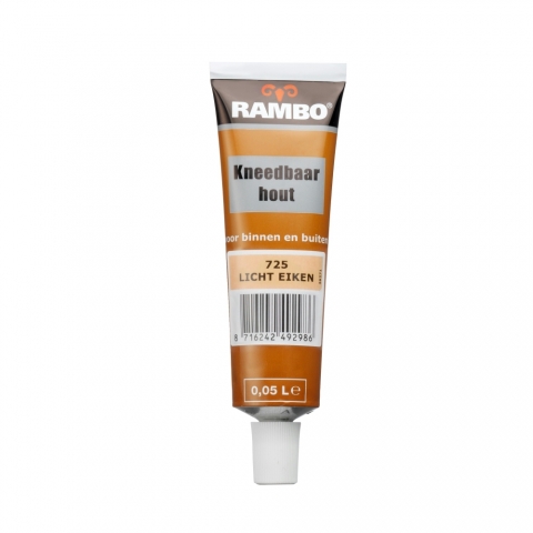 Rambo kneedbaar hout licht eiken 50 ml