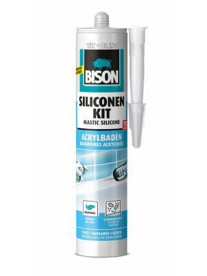 Bison Siliconenkit Acrylbaden Wit 300ml